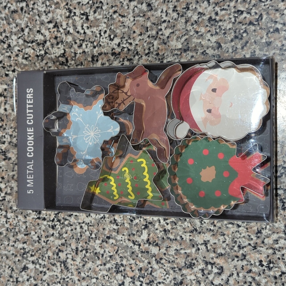 5 Metal Cookie Cutters